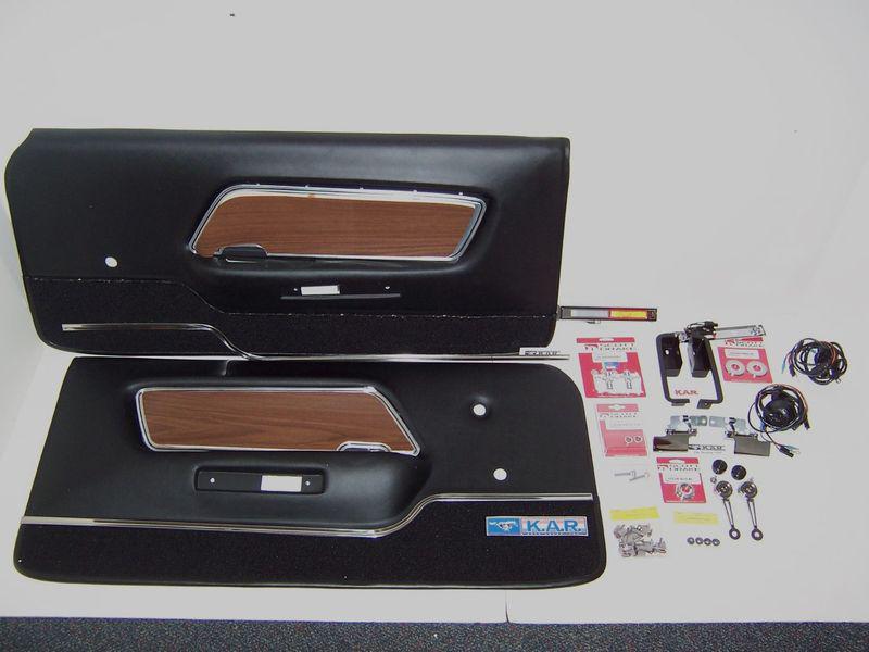 1970 mustang fastback mach1 boss-302 boss-429 deluxe door panel kit w/o speakers