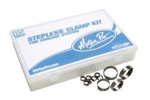New motion pro 85 piece stepless clamp kit for cooling system, white, kit
