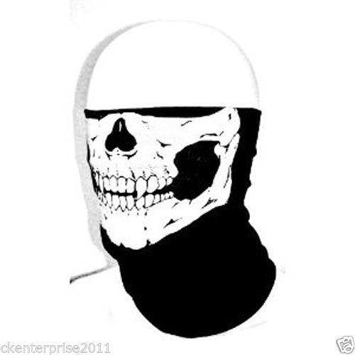 2 lot - stretchable tube tubular skull mask bandana biker snowboard