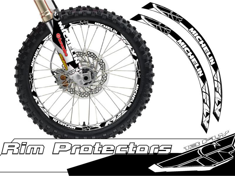 12 & 14 inch dirtbike rim protectors 12" wheel decals dirt bike tape graphics gf