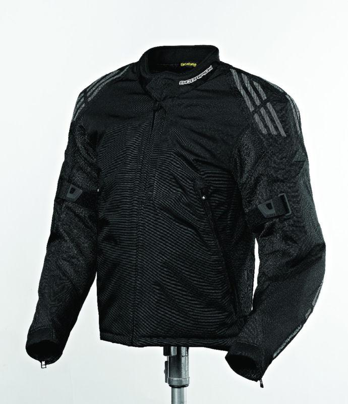 Scorpion intake black large textile motorcycle jacket lrg lg l