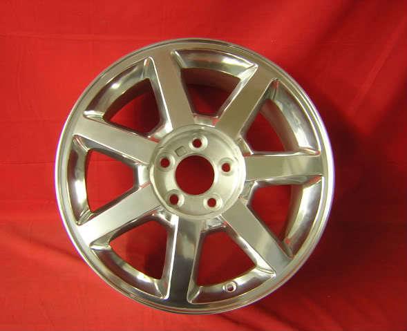 Factory replacement cadillac cts sts polished wheel rim (1) 17x7.5 refurbished