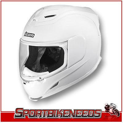 Icon airframe solid gloss white helmet new 2xlarge 2xl