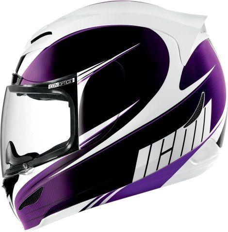 Icon airmada salient helmet purple xx-small new 2xs