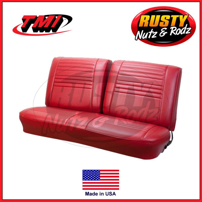 67 chevelle front bench seat cover vinyl upholstery + foam tmi usa