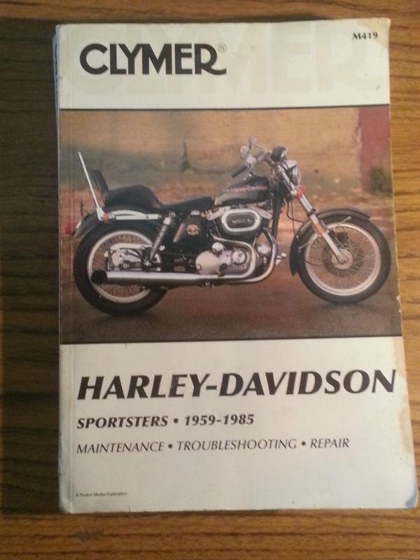 1959-1969 harley davidson h sportster repair manual clymer m419 service shop