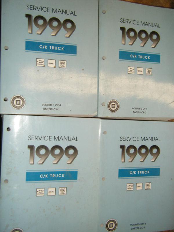 1999 chevrolet gmc truck suburban blazer c/k escalade factory service manuals