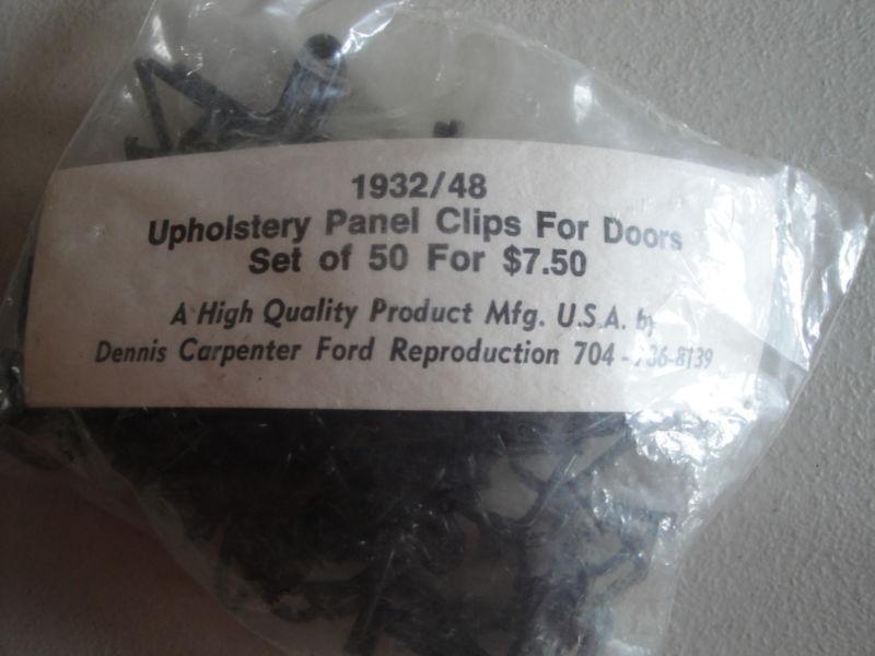 Ford upholstery panel clips for doors by dennis carpenter reproductions 50 count