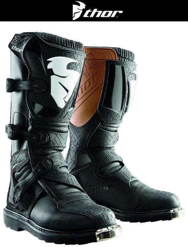 Thor black mens sizes 7-15 blitz dirt bike boots motocross mx 2014