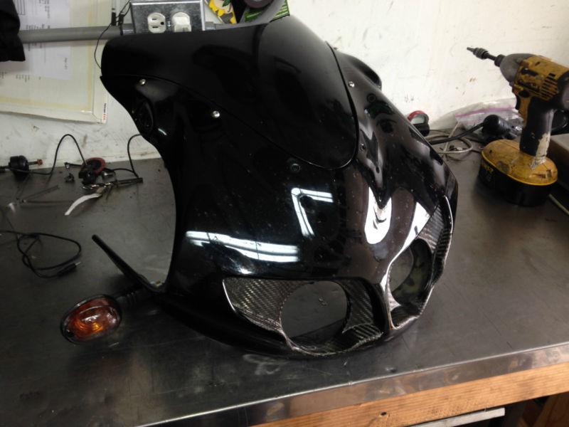 2003-up buell firebolt - black front nose fairing - used