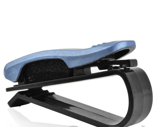 Blue car visor sunglasses clip car accessories eyeglasses holder universal fits