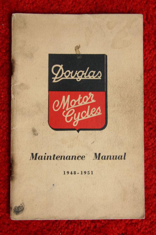 Douglas maintenance manual 1948-1951  dragonfly, plus and competition models