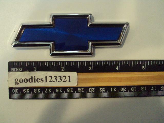 Chevy blue chrome emblem 4 1/2" x 1 1/2"
