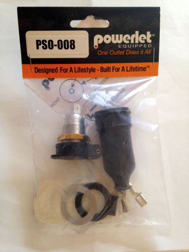 Powerlet pso-008 complete 12v motorcycle panel mounted outlet kit