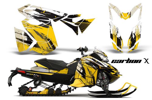 2013 ski doo rev xs renegade mxz graphic kit snowmobile sled wrap decal carbon y