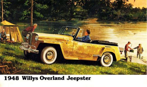 Willys overland jeepster commando jeep custom t tee shirt shirts  from old ads