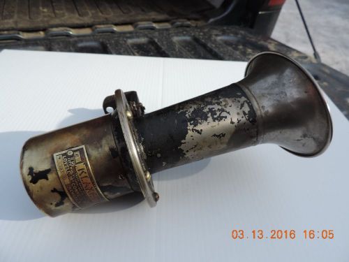 Vintage 1915 klaxet horn 6 volt brass era - rare original - for parts or restore