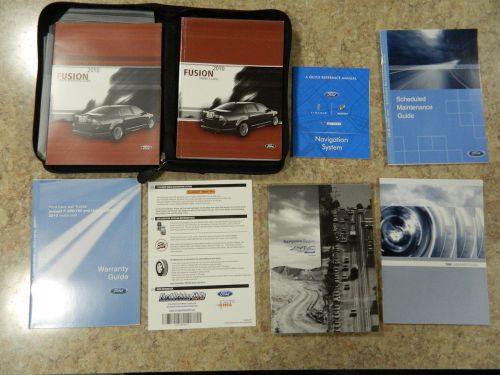2010 ford fusion owners manual with supplements &amp; holder