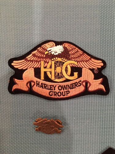 Harley owners group patch and pin