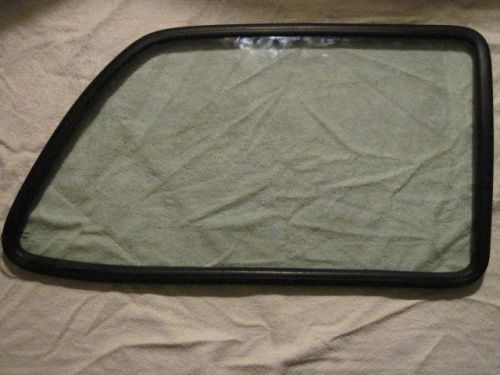 1985-92 vw golf gti qtr glass with weatherstrip - passenger side - 191854302b