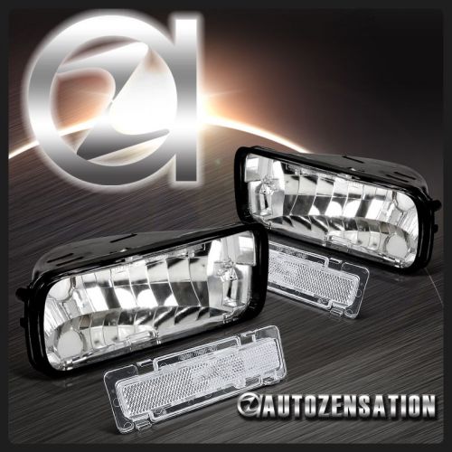 85-92 chevy camaro clear park bumper lights+fender side markers depo