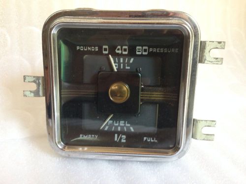 1949 1950 dodge oil pressure &amp; fuel gas gauge assembly instrument panel parts