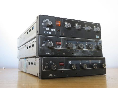 Lot of three (3) king kt-76 transponders in core condition