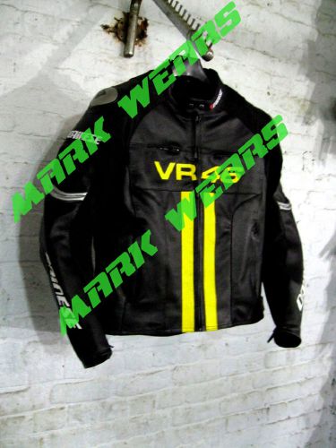 Valentino rossi 46 motorbike/motorcycle leather racing jacket all regular sizes