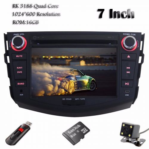 Android 4.4.4 quad core 1024x600 car dvd gps mirror link for toyota rav4 2006-12