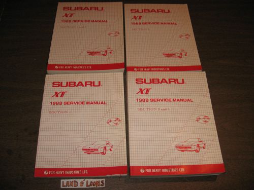 1988 subaru xt original shop/service manual set/4  niceconditionlowprice
