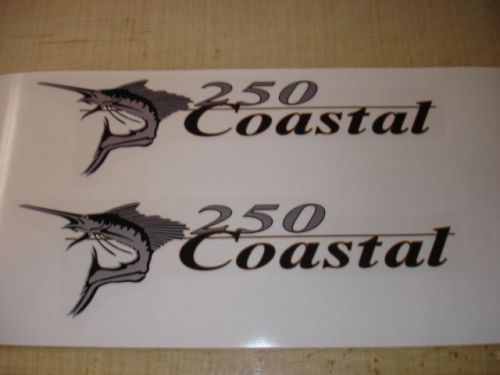 Wellcraft coastal 250 fishing boat decal set