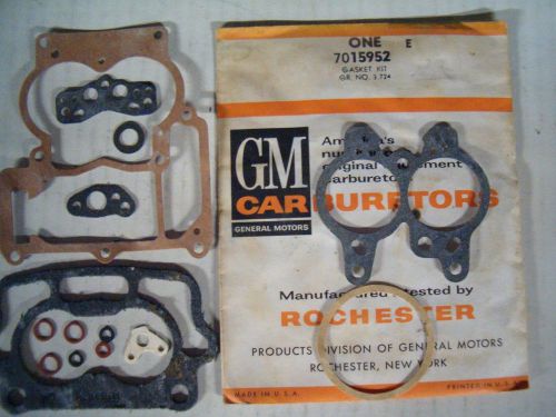 Nos carburetor gasket set 1959 to 1966 chevrolet two barrel rochester
