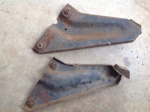 1969 firebird fender to core support brackets with bolts and rubber