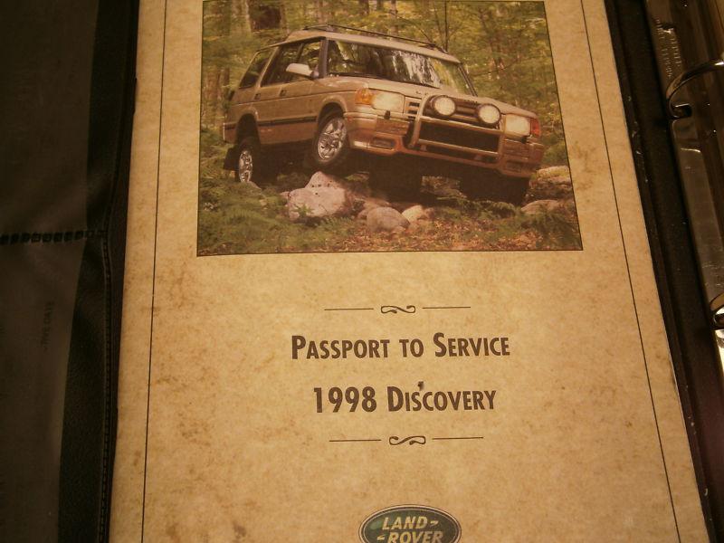 1998 land rover discovery owners manual guide oem / warranty