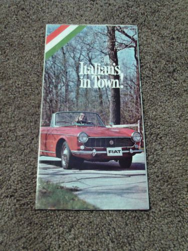 1966 fiat dealer sales brochure spider 1500 600-d 850 coupe 1100-r sedan wagon