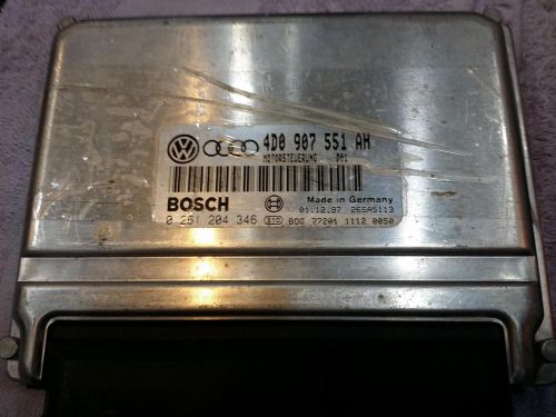 Audi audi a4 engine brain box electronic control module; 2.8l (engine id aha),