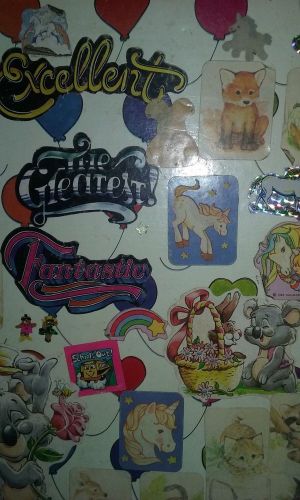 Old sticker album late 70s to mid 80s