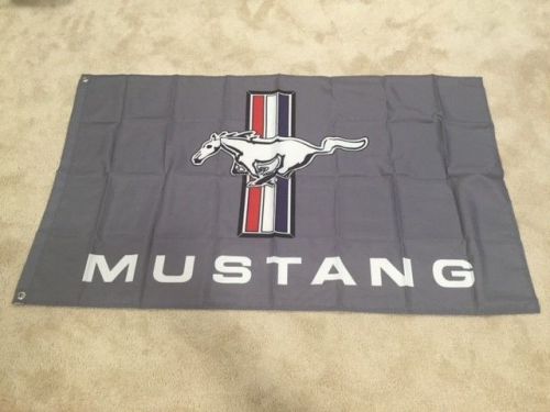 Ford mustang pony garage man cave 3&#039; x 5&#039; flag banner free shipping
