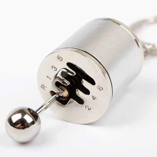 Shifter gear box keychain keyring - silver - usa seller