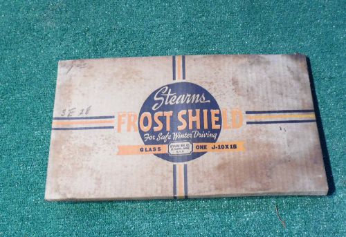 Stearns frost shield &#034;for safe winter driving&#034; nos dfroster in original box