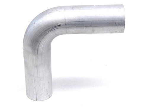 Hps at90-125-clr-2 6061 t6 aluminum elbow pipe tubing, 16 gauge, 90 degree bend,