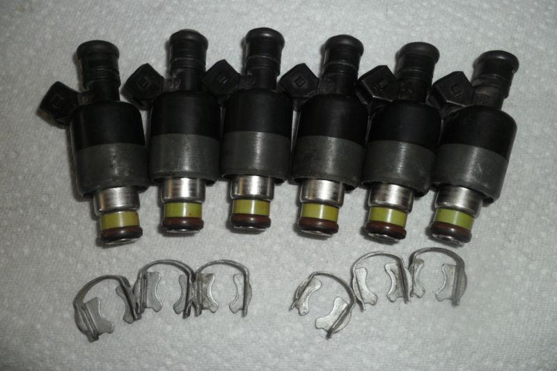 Set of (6) buick chevy oldsmobile ponitac 3.8l fuel injectors - used - 17103146