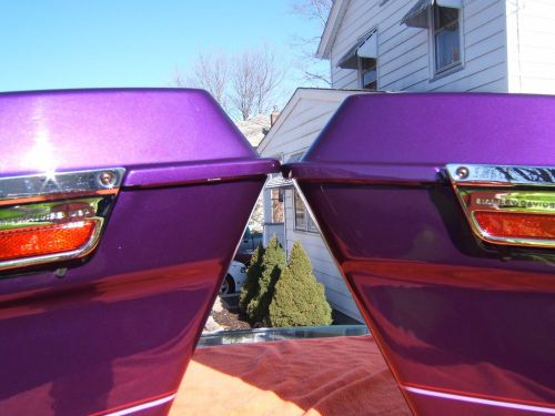 Harley davidson saddlebags concord purple roadking ultra roadglide softail