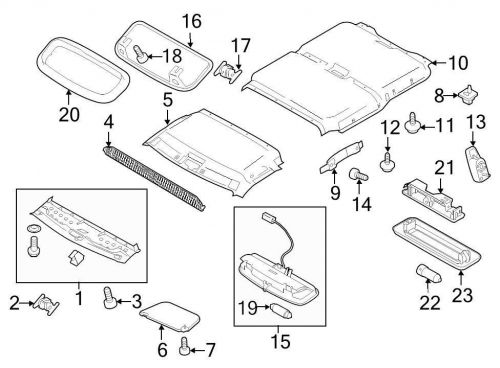 Ford oem headliner ct1z61115a00bb image 1