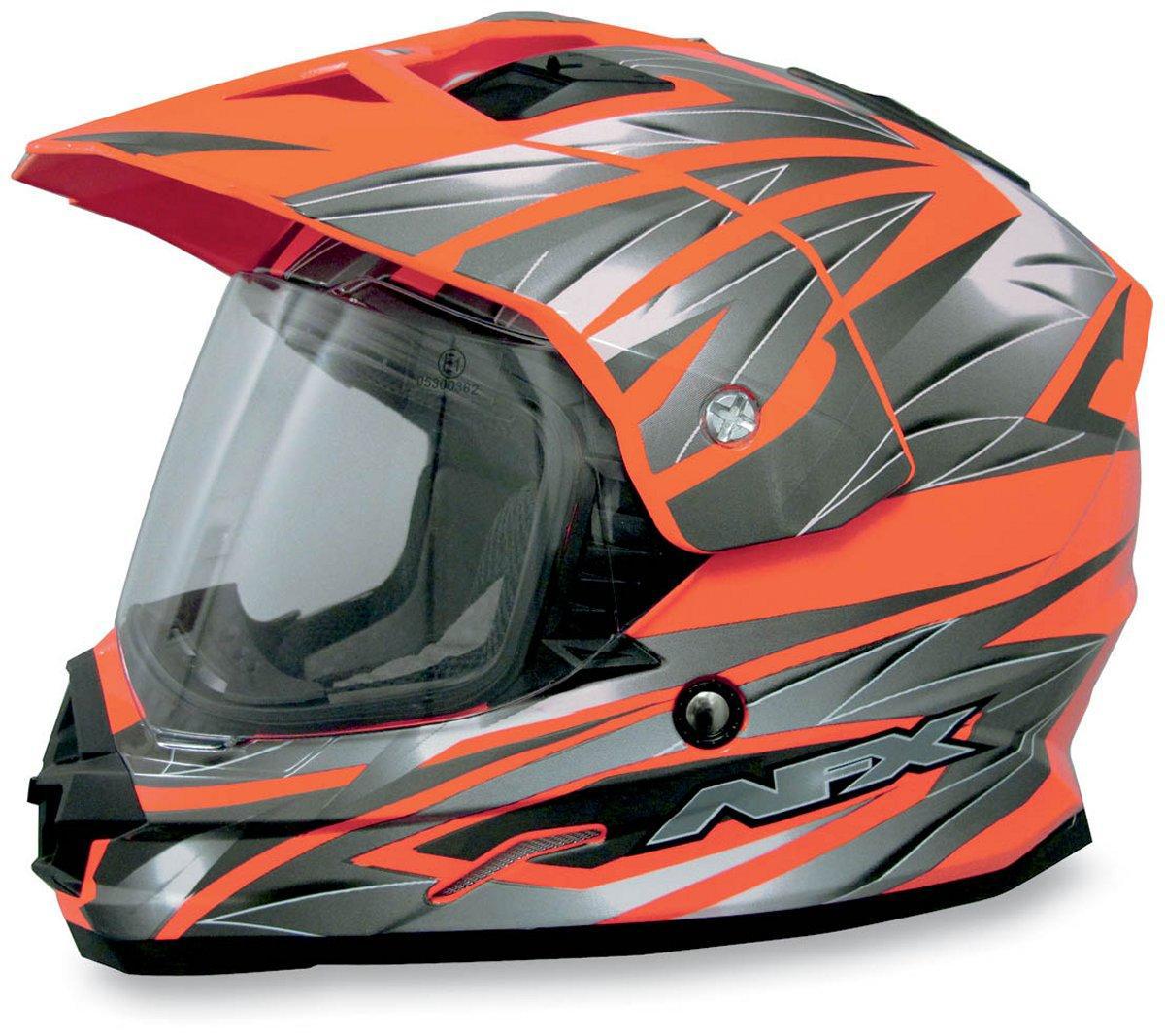 Afx fx-39 dual sport helmet multi safety orange