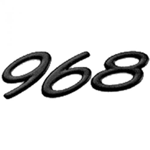 Original porsche® emblems, 968 black, for porsche®, 1992-1995