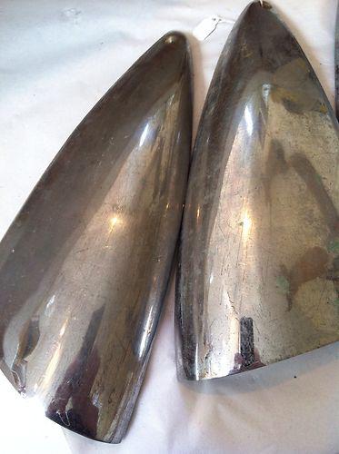 Vintage chris craft chrome air scoops pair