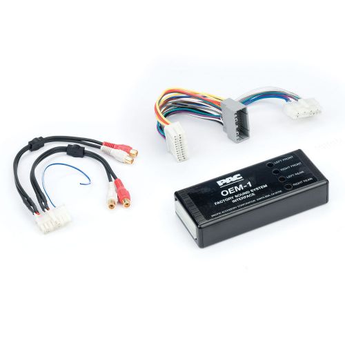 Pac preamplifier adapter aoem-chr 2 chrysler dodge jeep 2002-2010 4 channel rca