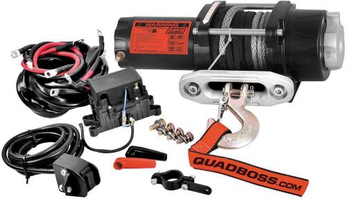 Quad boss 2500lb winch with dyneema rope rp25ws