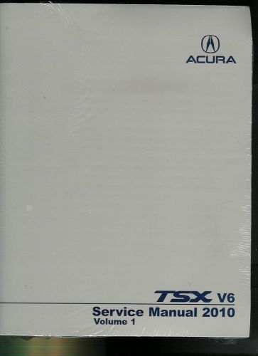 2010 acura tsx v-6 service manual set (2 volumes)
